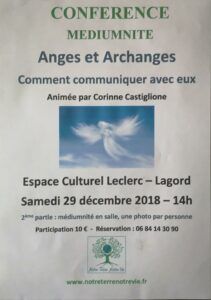 Conférence samedi 29 décembre 2018 les Anges et Archanges 1