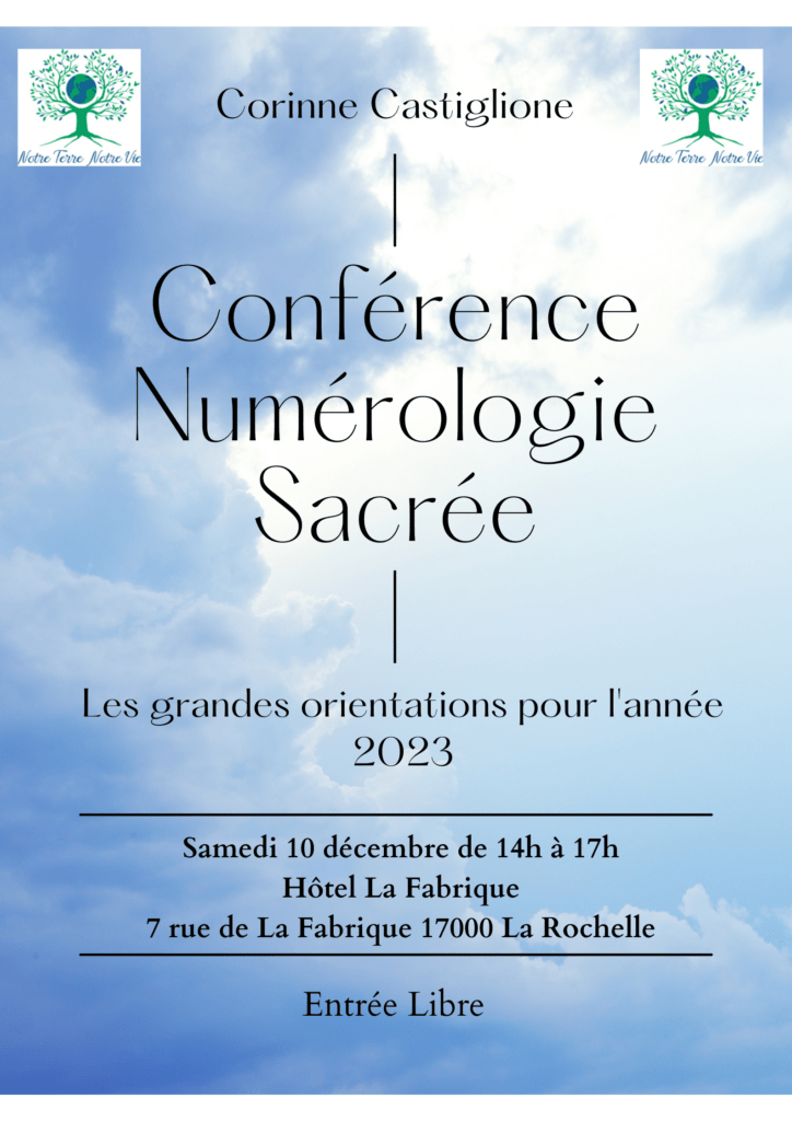 Conférence Numérologie Sacrée - Samedi 10 décembre de 14h à 17h 2